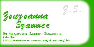 zsuzsanna szammer business card